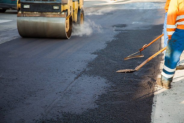 Asphalt driveway surface